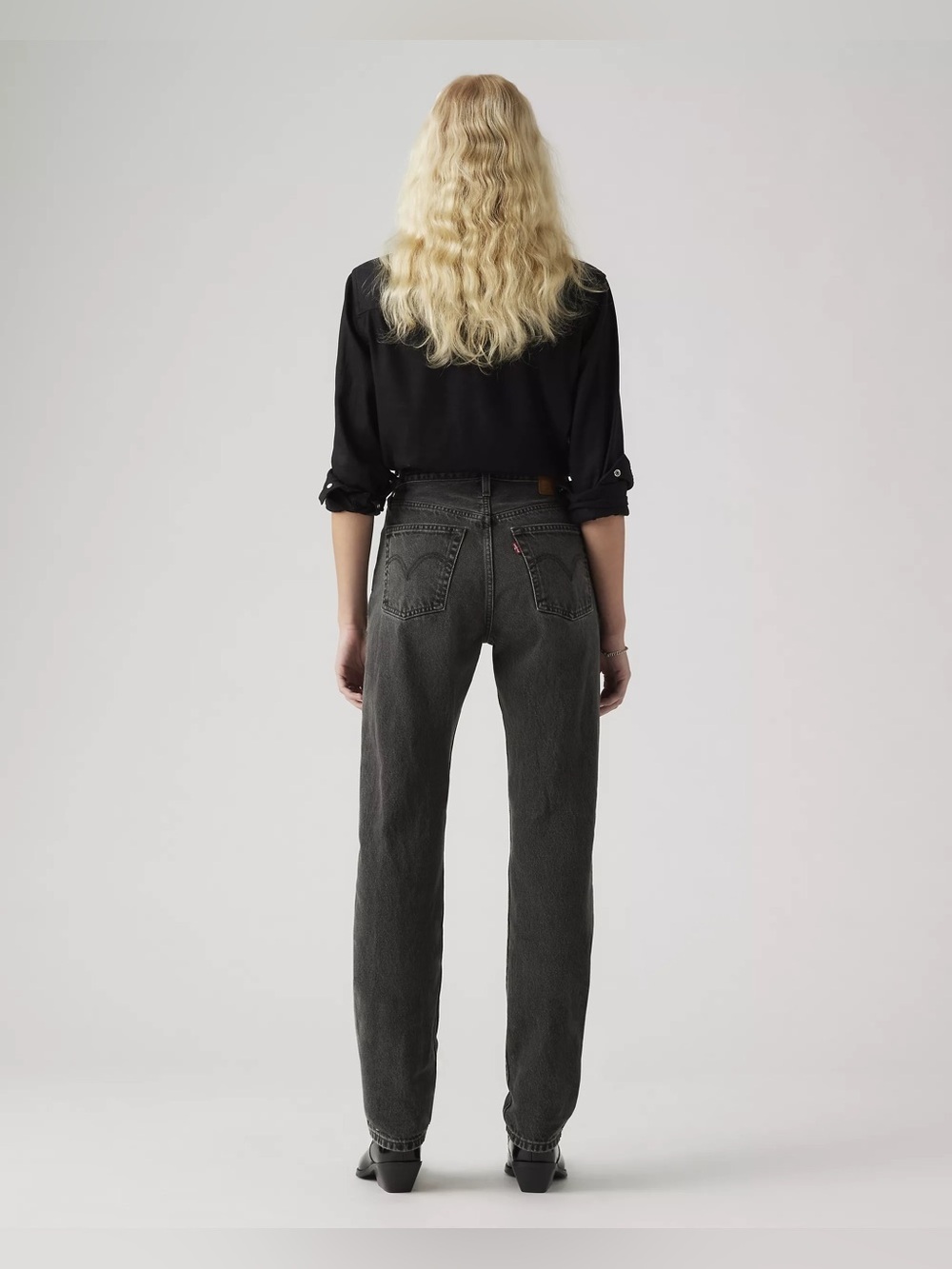 Levi’s Premium 501 Original Fit Women 29 Take A Hint Black Button Fly 27” Inseam - Picture 12 of 12